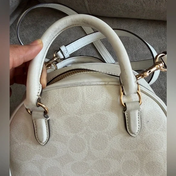 Coach Sydney Satchel in Signature Canvas - Picture 8 of 11